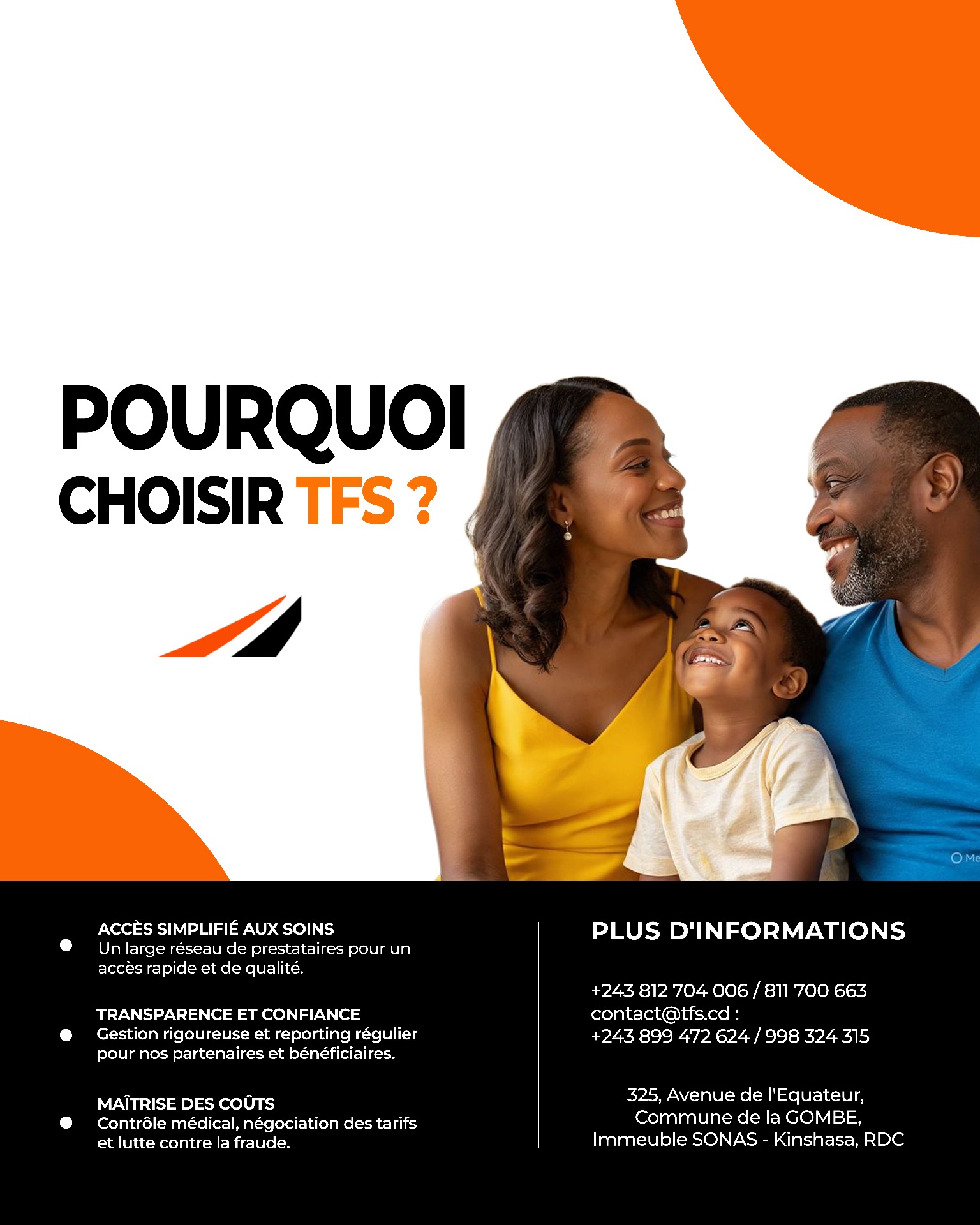 Famille TFS souriante
